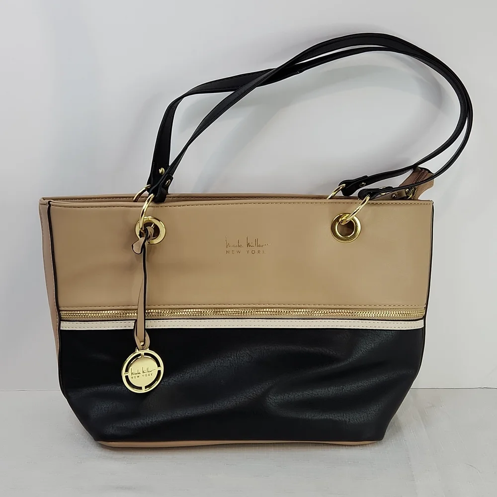 Nicole Miller vegan signature bag. Size 13 X 9